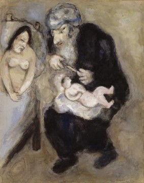  zeitgenosse - Beschneidung die dem Abraham Zeitgenosse Marc Chagall von Gott verordnet wurde